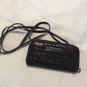 Brighton Crossbody Bag- Brown Paton Leather